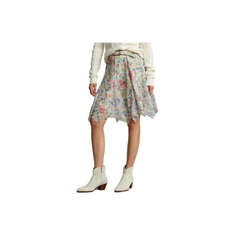 Polo Ralph Lauren Casual Short Skirts Women's White-3