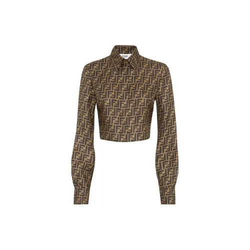 FENDI Shirts Women's Brown