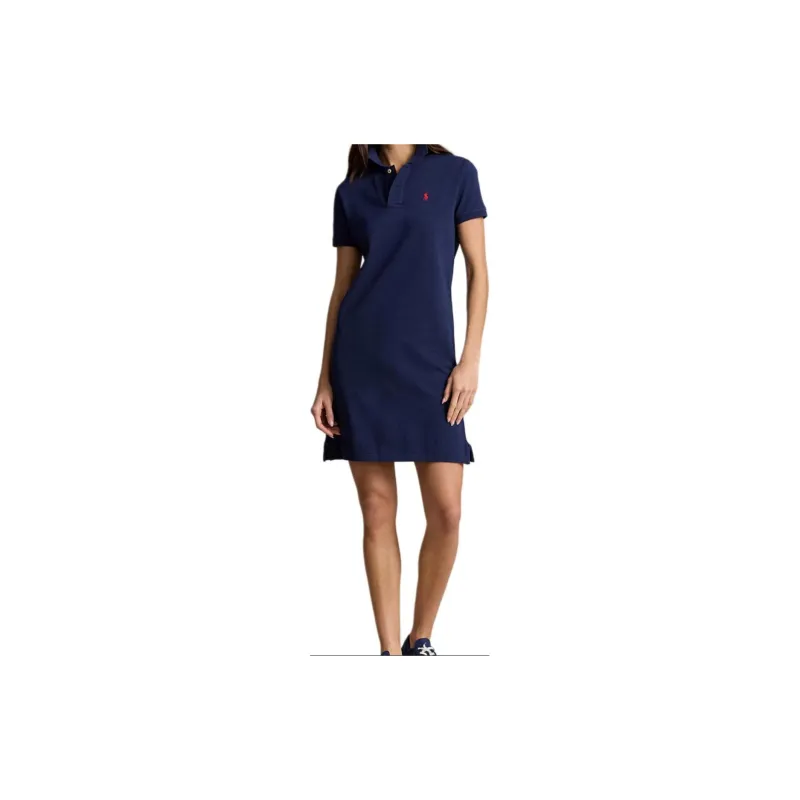 Polo Ralph Lauren Logo Embroidered Short Sleeved Polo Dress-1