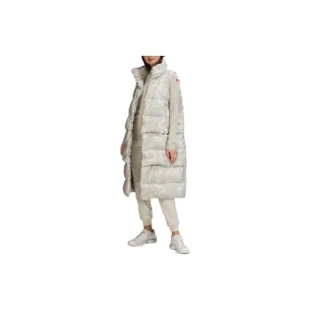 Lululemon Transformable Series Down Jacket Women's Maple Leaf Shaped Light Gray Mixed Color