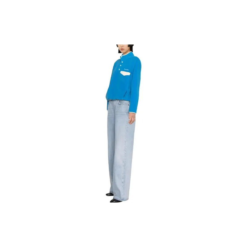 SPORTY & RICH Sweatshirts Women's Blue-3