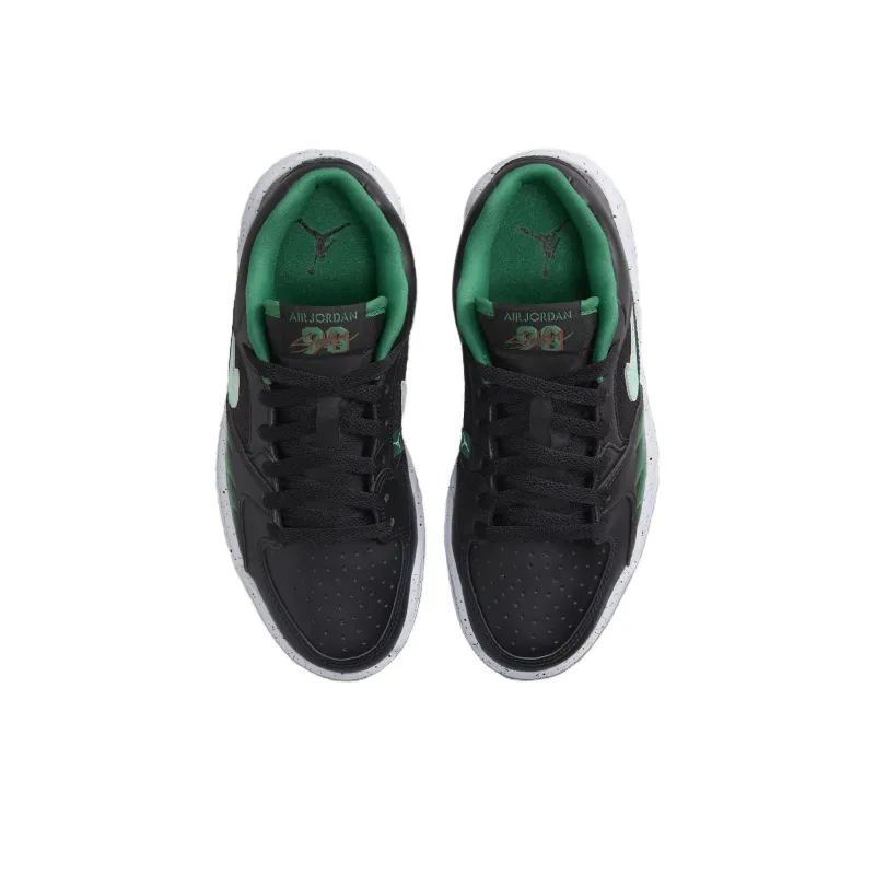Jordan Stadium 90 Slip Resistant Low Top Kids Lifestyle Shoes Black Green Teenagers-3