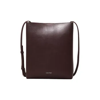 CALVIN KLEIN Leather Shoulder Bag Crossbody Bag Women's Grape Dry