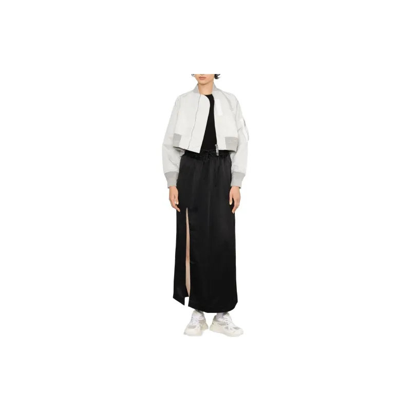 Y 3 Casual Long Skirts Women's Black-2