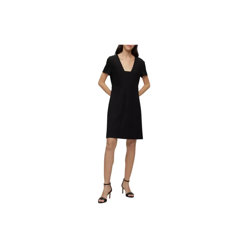 HUGO BOSS Short Sleeved Dress Women's Black-1