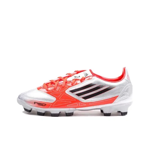 Adidas F10 TRX Soccer Shoes Men Low-Top Gray/Orange