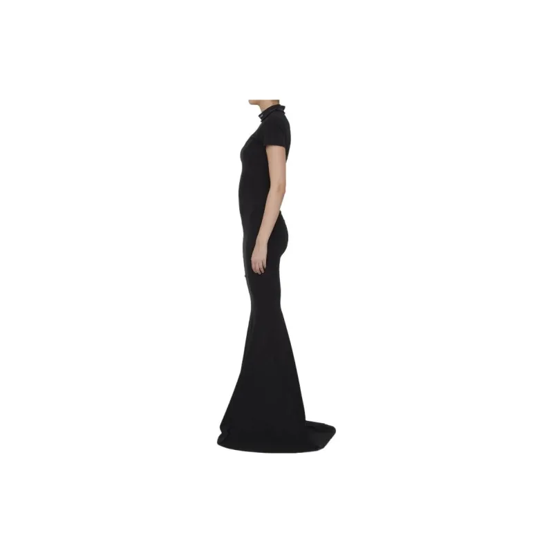 Balenciaga T Shirt Maxi Dress 'Black'-4