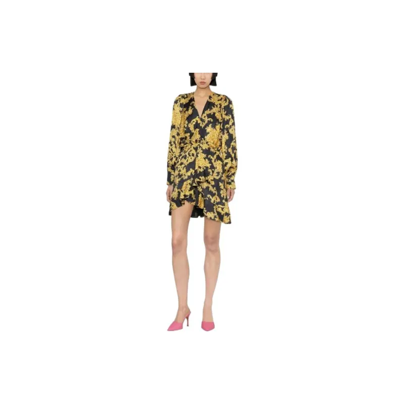 PINKO Long Sleeved Dress Women's Black-1