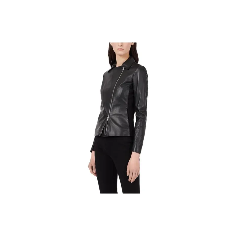 EMPORIO ARMANI Zipped Biker Jacket-3