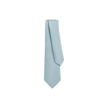 HERMES Silk Ties Men's Light Blue