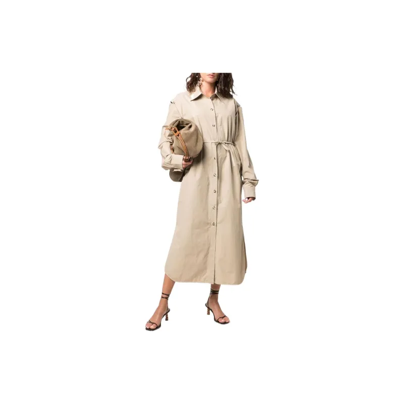 NANUSHKA Belted Button down Shirt Dress-1