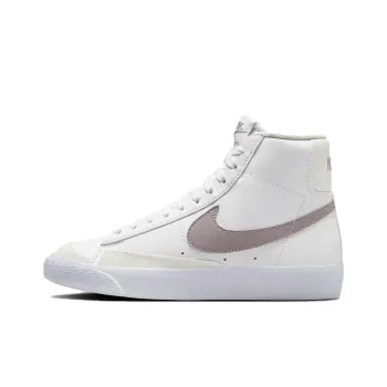 Nike Blazer Anti Slip Wear Resistant Mid Top Kids' Skateboarding Shoes White Teenagers