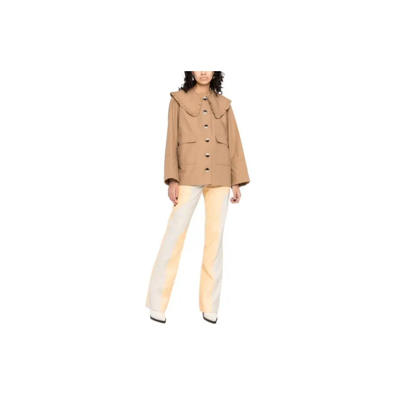 GANNI Jackets Women's Brown-1