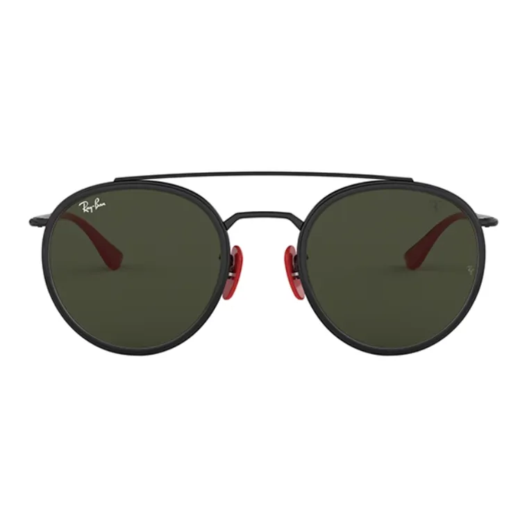 RayBan Metal Round Sunglasses Unisex Black-1
