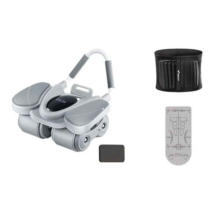 MERACH Abdominal Rollers Elbow Support Gray Set Unisex-15