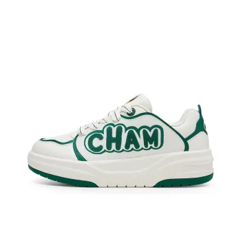 Champion School Team Shoes 2.0 Low Top Skateboard Shoes Men's Milk White/Ivy Green