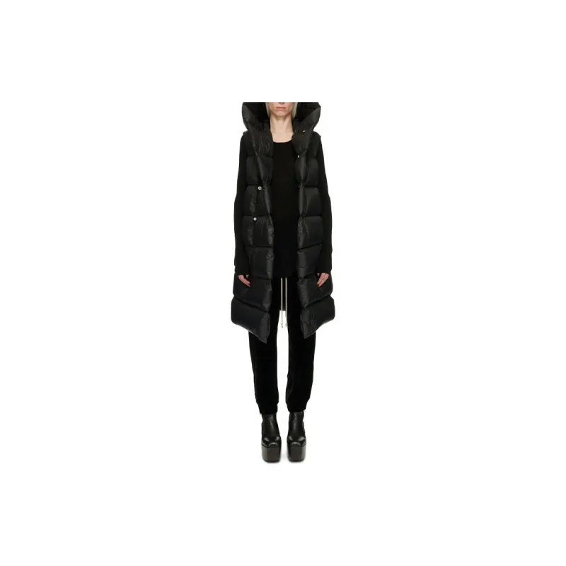 RICK OWENS Drop crotch Cropped Track Pants-3