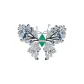 Empty Landscape Butterfly Brooch (Blue)