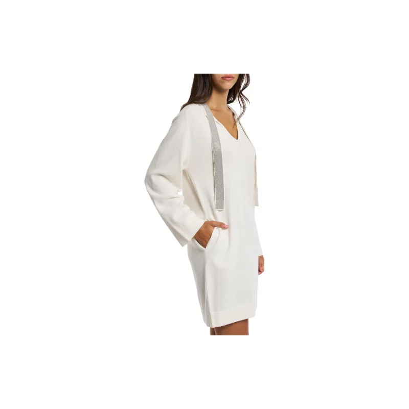 Fabiana Filippi Long Sleeved Dresses Women's White-2