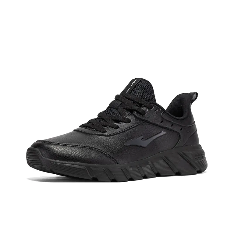 Erke Wear Resistant Waterproof And Breathable Low Top Casual Running Shoes Men's Black Gray-2