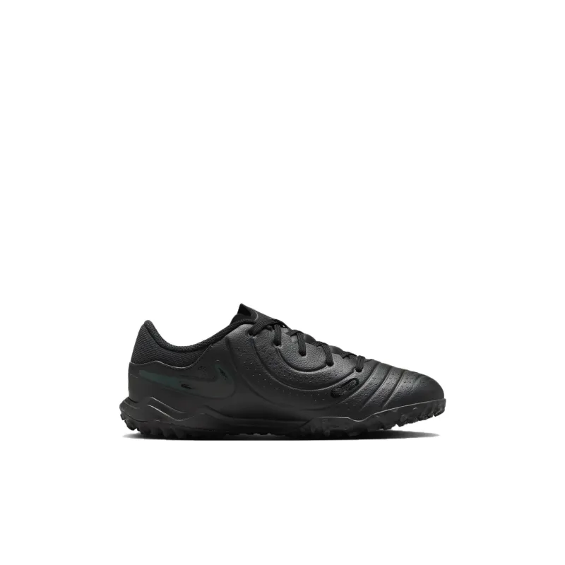 Nike Tiempo Legend 10 Abrasion Resistant Low Top Kids' Soccer Shoes Black Kids'-1