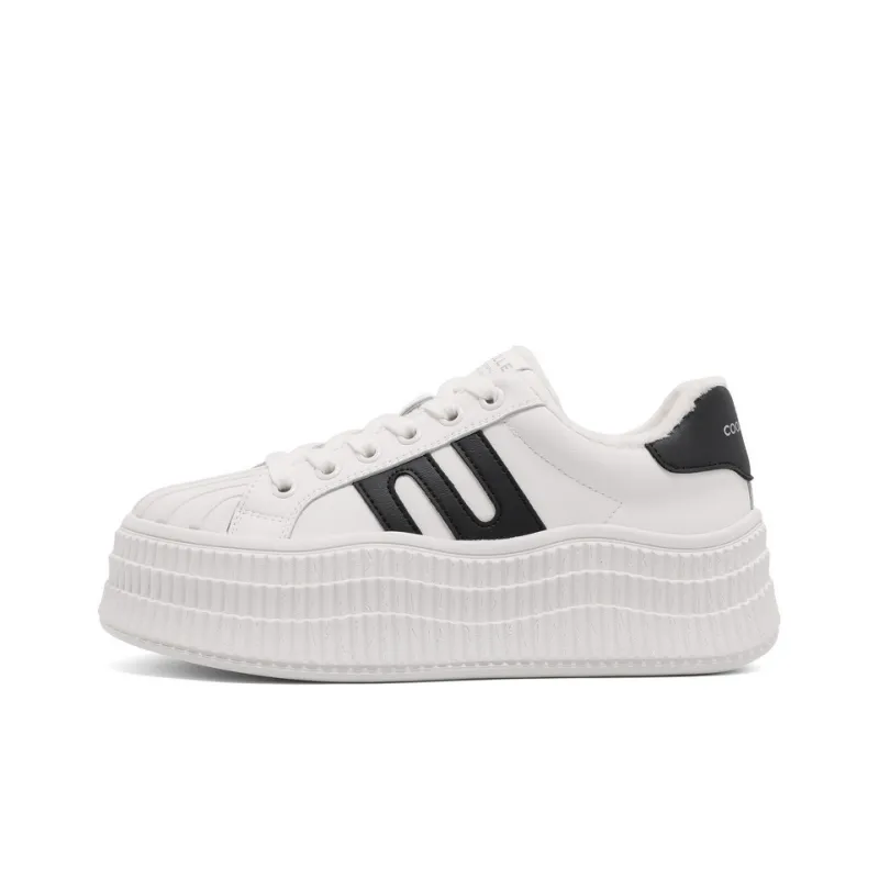 BELLE Anti Slip And Wear Resistant Lightweight Height Increasing Low Top Skateboard Shoes Women's-33