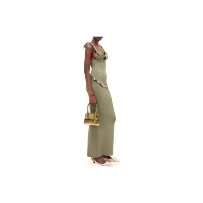 Jacquemus Slip Dresses Women's Green-3
