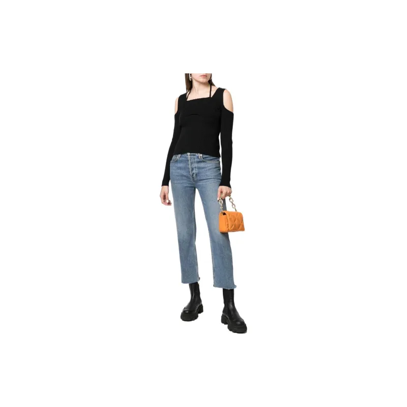 VERSACE JEANS COUTURE Open Shoulder Knitted Jumper-2