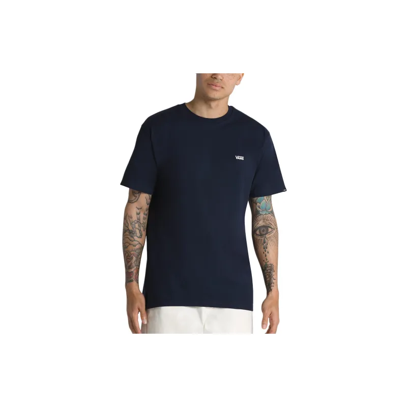 Vans Left Chest Logo T-Shirt Unisex Navy Blue / White-4