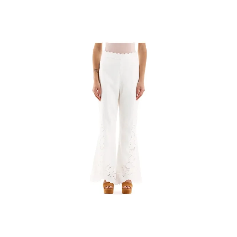 Zimmermann Casual Pants Women's White-2