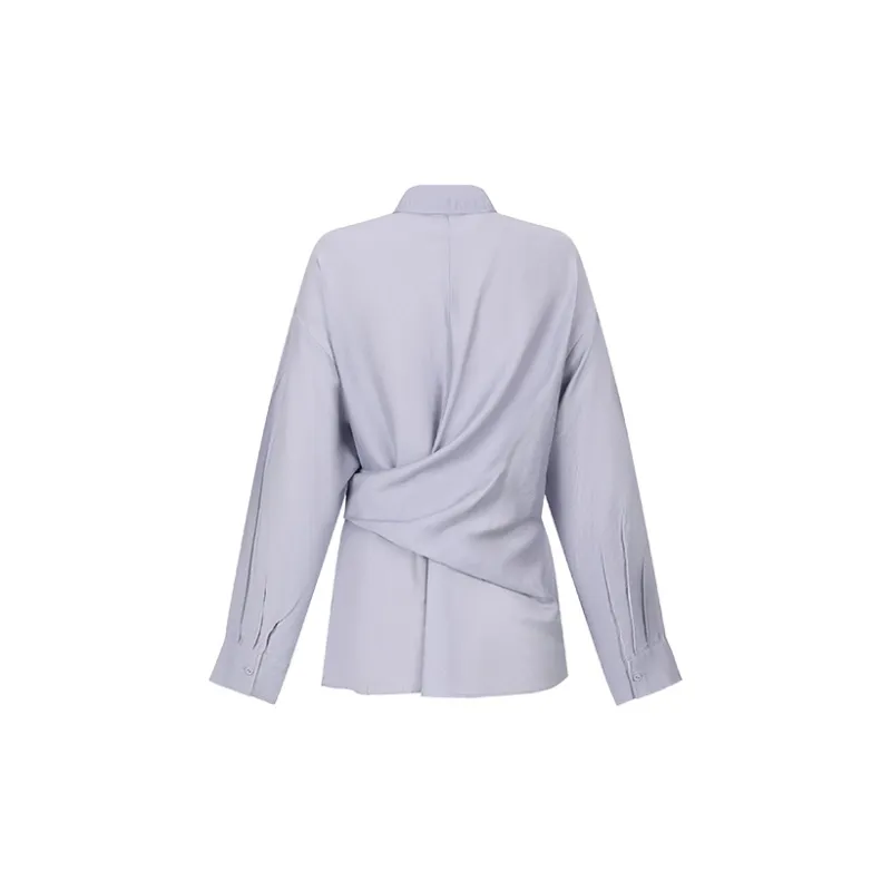 URBAN REVIVO Shirts Women's Smoky Purple-1
