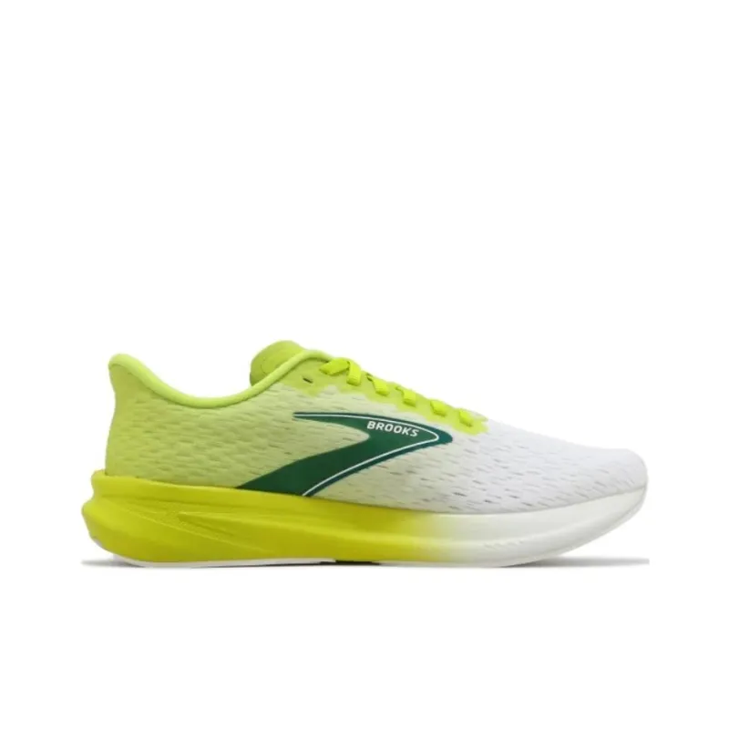 Brooks Hyperion Wear Resistant Low Top Running Shoes Men's White Yellow-1