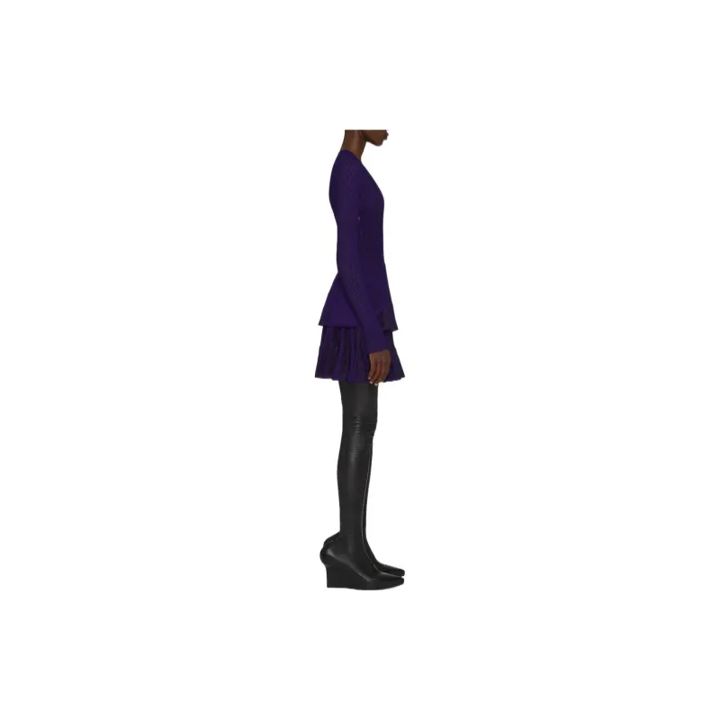 GIVENCHY FW22 Long-Sleeved Dresses Women's Purple-2