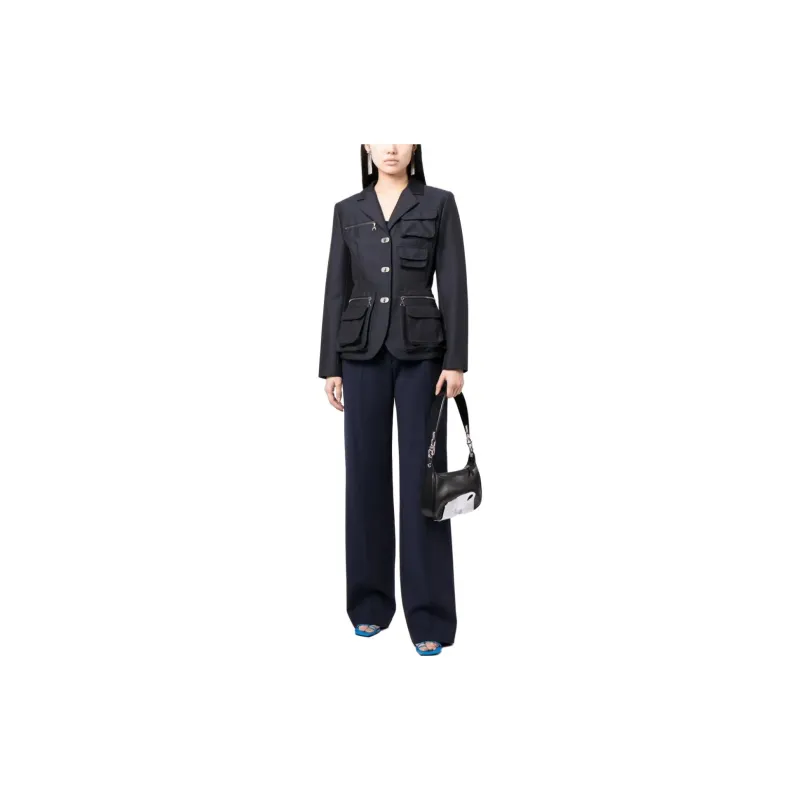 OFF WHITE Wide leg Virgin wool blend Trousers-2