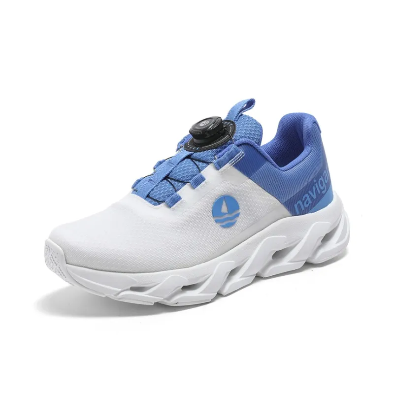 NAVIGARE Trendy Jogger Running Shoes Women's Low Top White, Blue-2