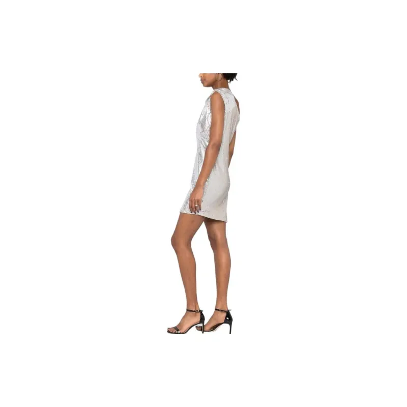 Givenchy SS22 Slip Dresses Women's Silver-3