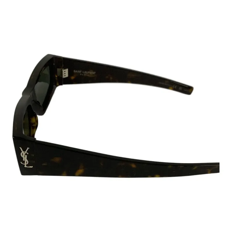 SAINT LAURENT Rectangle framed Tortoiseshell Sunglasses-1