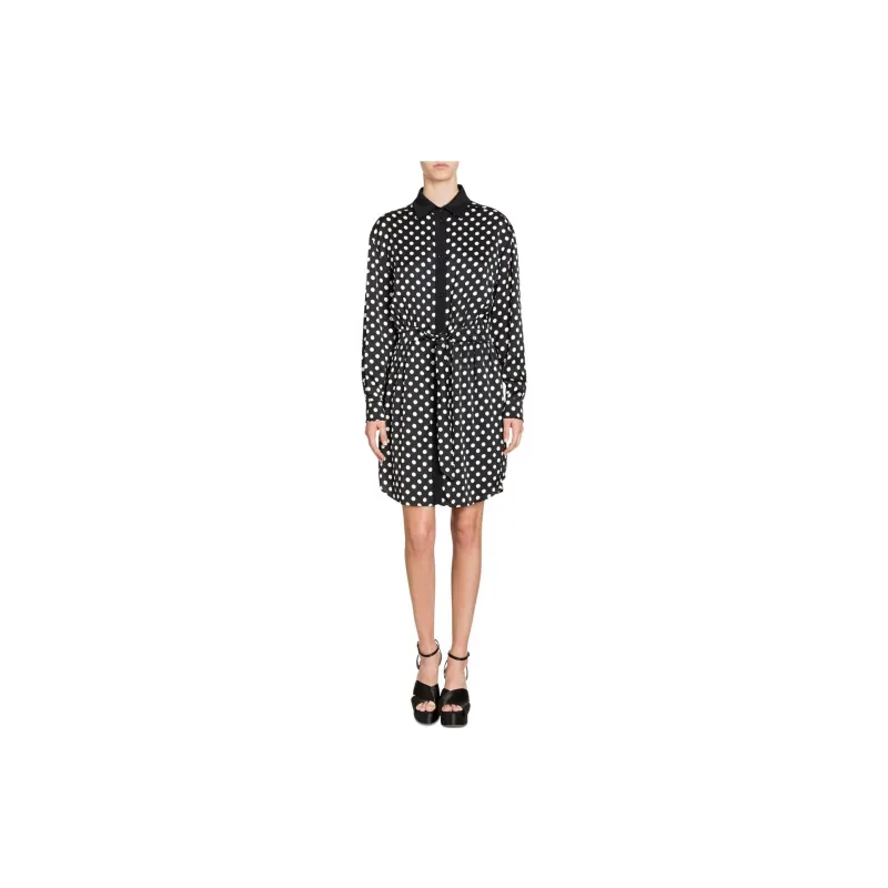 MOSCHINO Long Sleeved Dresses Women's Black-1