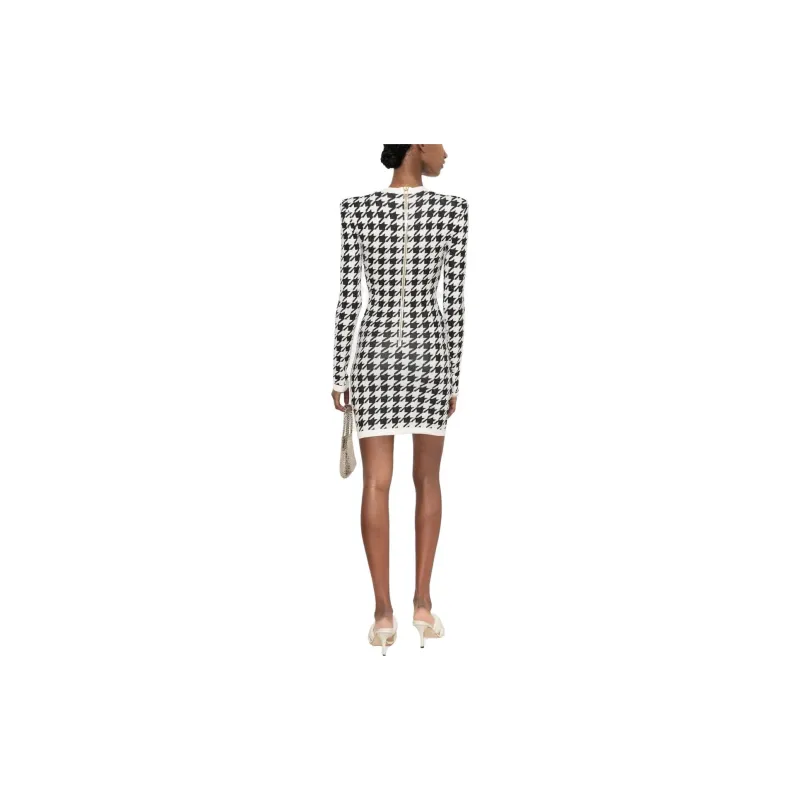 BALMAIN Long-Sleeved Dresses Women's Black-2