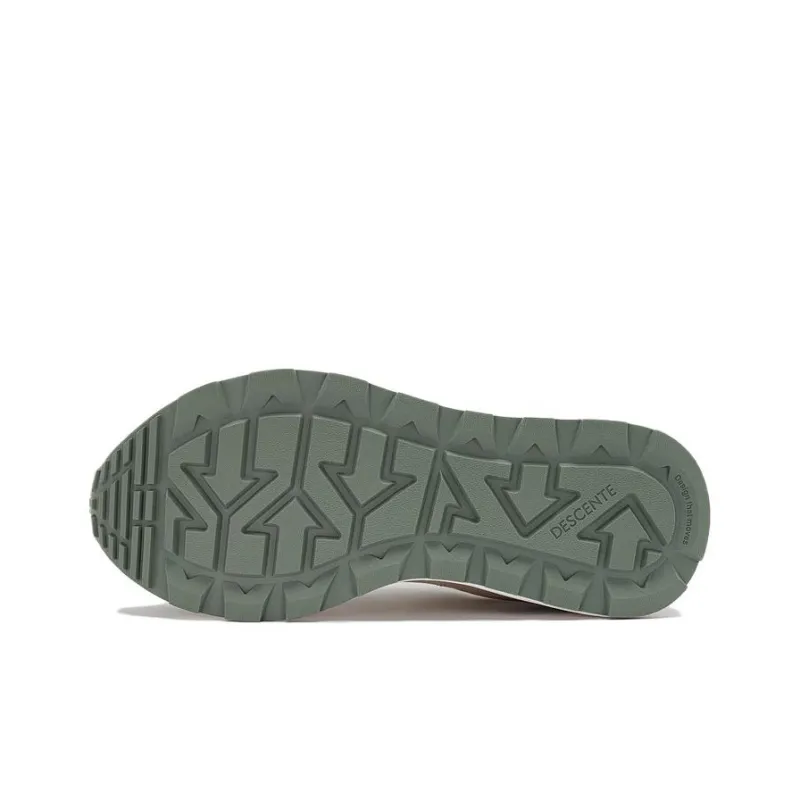 DESCENTE Sports Life Collection Anti Slip Wear Resistant Kids Lifestyle Shoes Khaki Green Teenagers-4