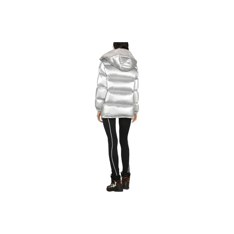 Moncler Down Jacket Women's Silver White-2