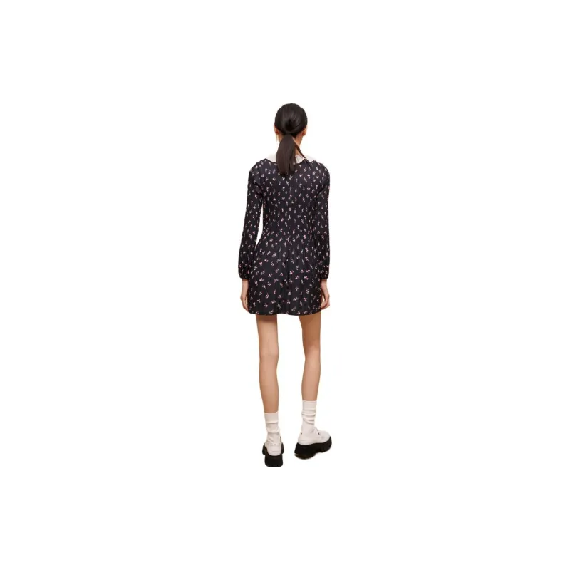 Maje Long-Sleeved Dresses Women's Pink Print-1