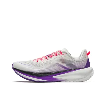 ANTA Plastic Pioneer Running Shoes Men Low Top Papyrus White/Nuoya Purple/Radiant Pink