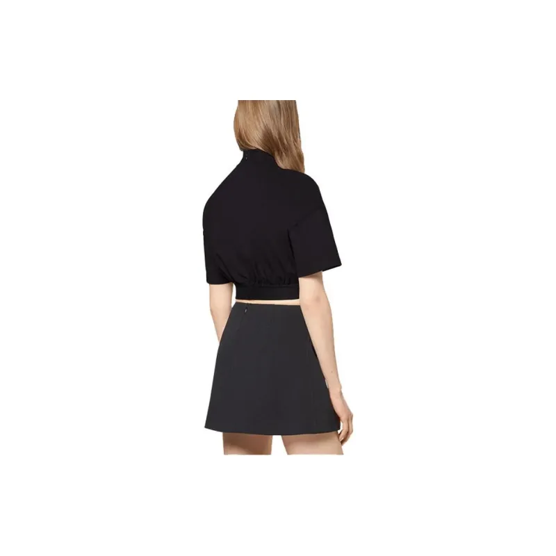 VERSACE Crop Tops Women's Black-2