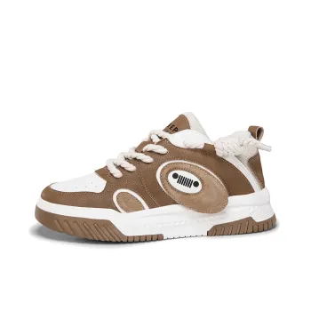 JEEP SPIRIT Skateboard Shoes Men Low Top Polar White/Flame Orange