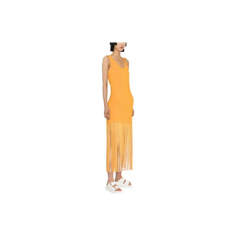 Sandro Sleeveless Dresses Women's Yellow-3