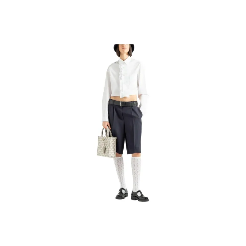 PRADA Crop Tops Women's White-1