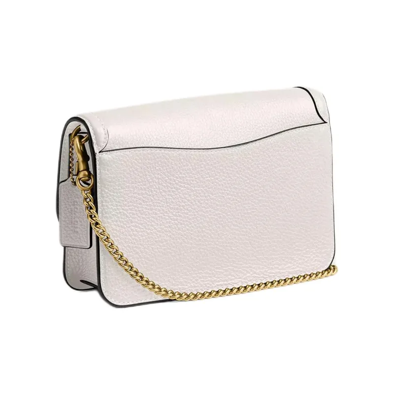 COACH Legacy Pebbled Leather Shoulder Bag Crossbody Bag Mini Women's White-1