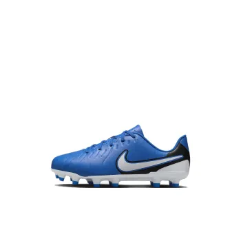 Nike Tiempo Legend 10 Slip Resistant Low Top Kids' Soccer Shoes Blue White Kids'