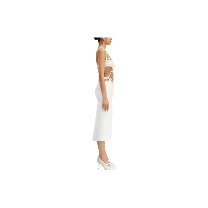 Jacquemus Casual Short Skirts Women's White-3